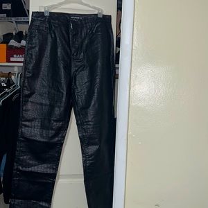 Pretty little thing Black croc jeans